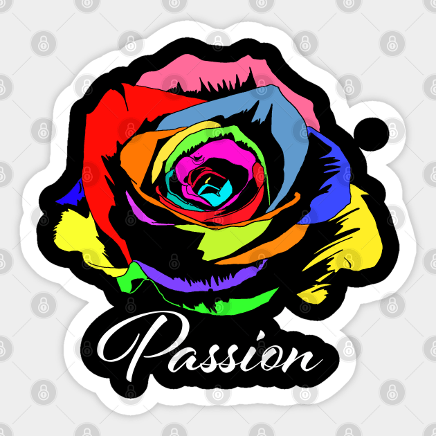 Passion Sticker by tighttee